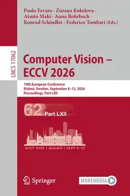 Recent Computer Technology Computer Vision – ECCV 2026, Paolo Favaro (Edited ) Zuzana Kukelova ...